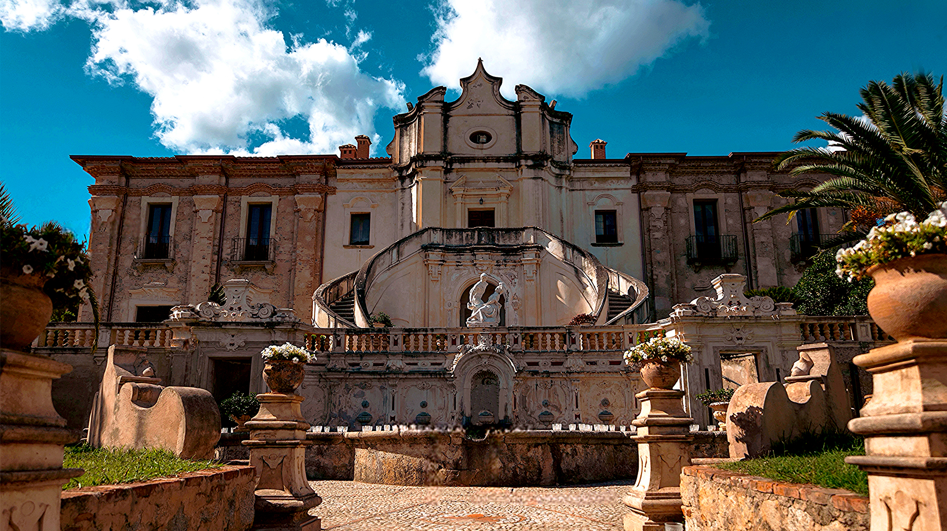 A romantic Italian estate at golden hour